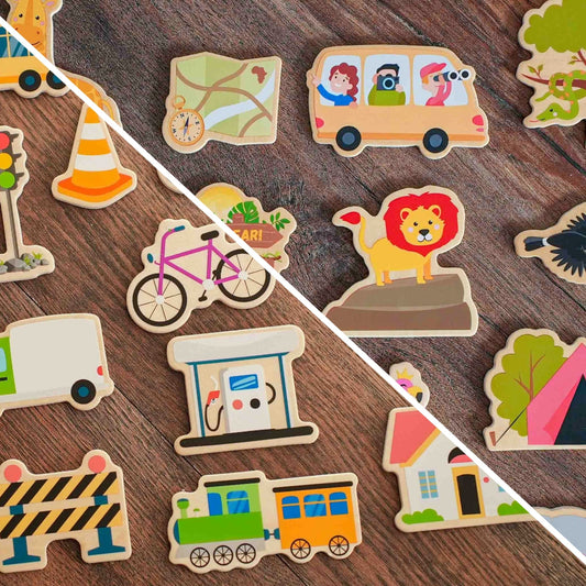 Kühlschrankmagnete Bundle – Stadt & Safari Edition