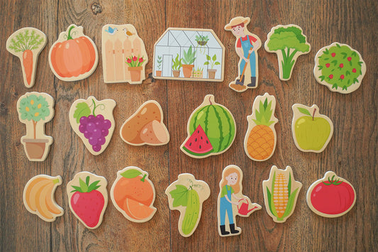 Kühlschrankmagnete Bundle – Bauernhof & Garten Edition