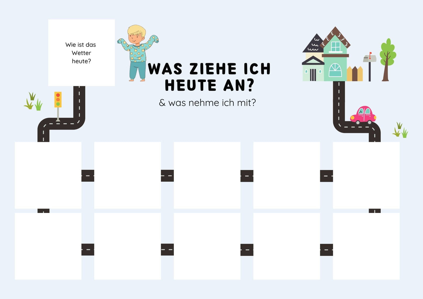 Anziehkarten für Kinder – Jahreszeiten-Bundle