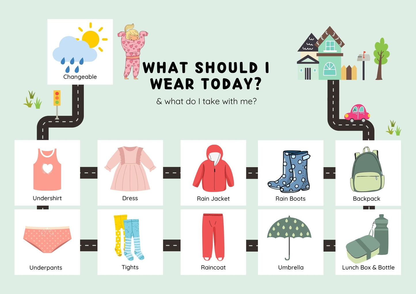 Anziehkarten zum Selbstausdrucken - Herbst/Winter Edition