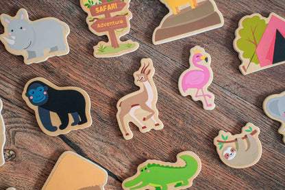 Kühlschrankmagnete Bundle – "Stadt & Safari" Edition