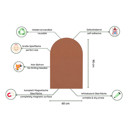 Magnetwand für Kinder (90x60 cm)