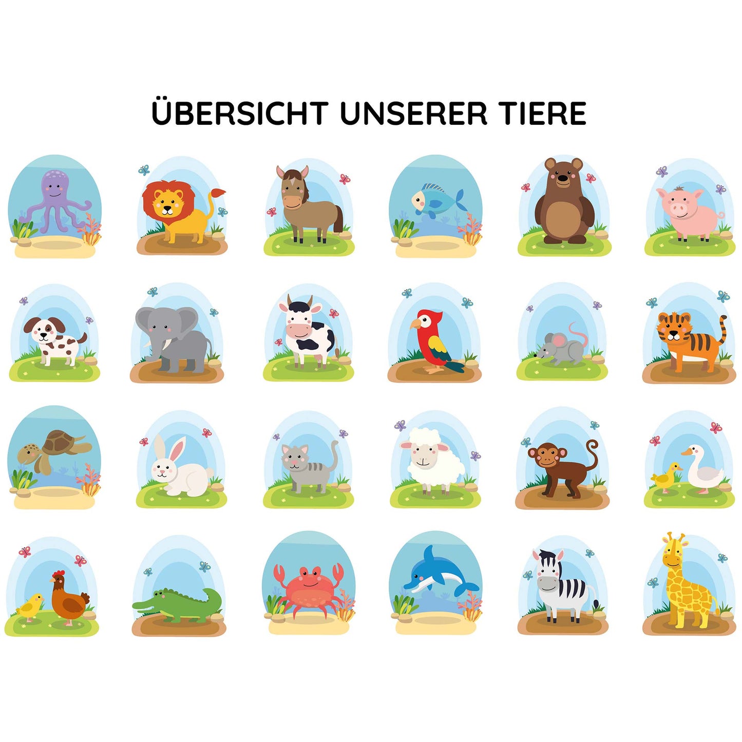Flashcards "Animals" - German/Polish 🇩🇪 🇵🇱